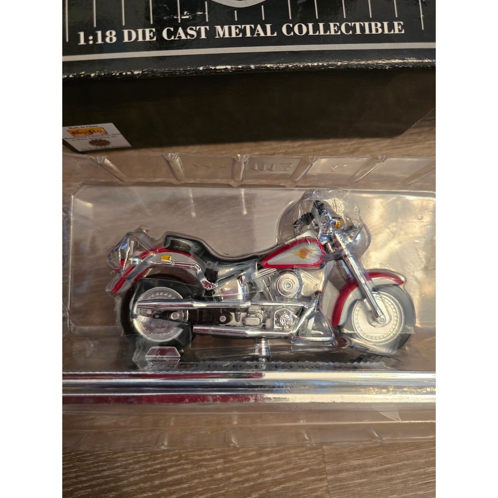 1999 Harley Davidson Fat Boy‎ FLSTF 118 Die Cast Metal Collectible Motorcycle - Picture 2 of 7